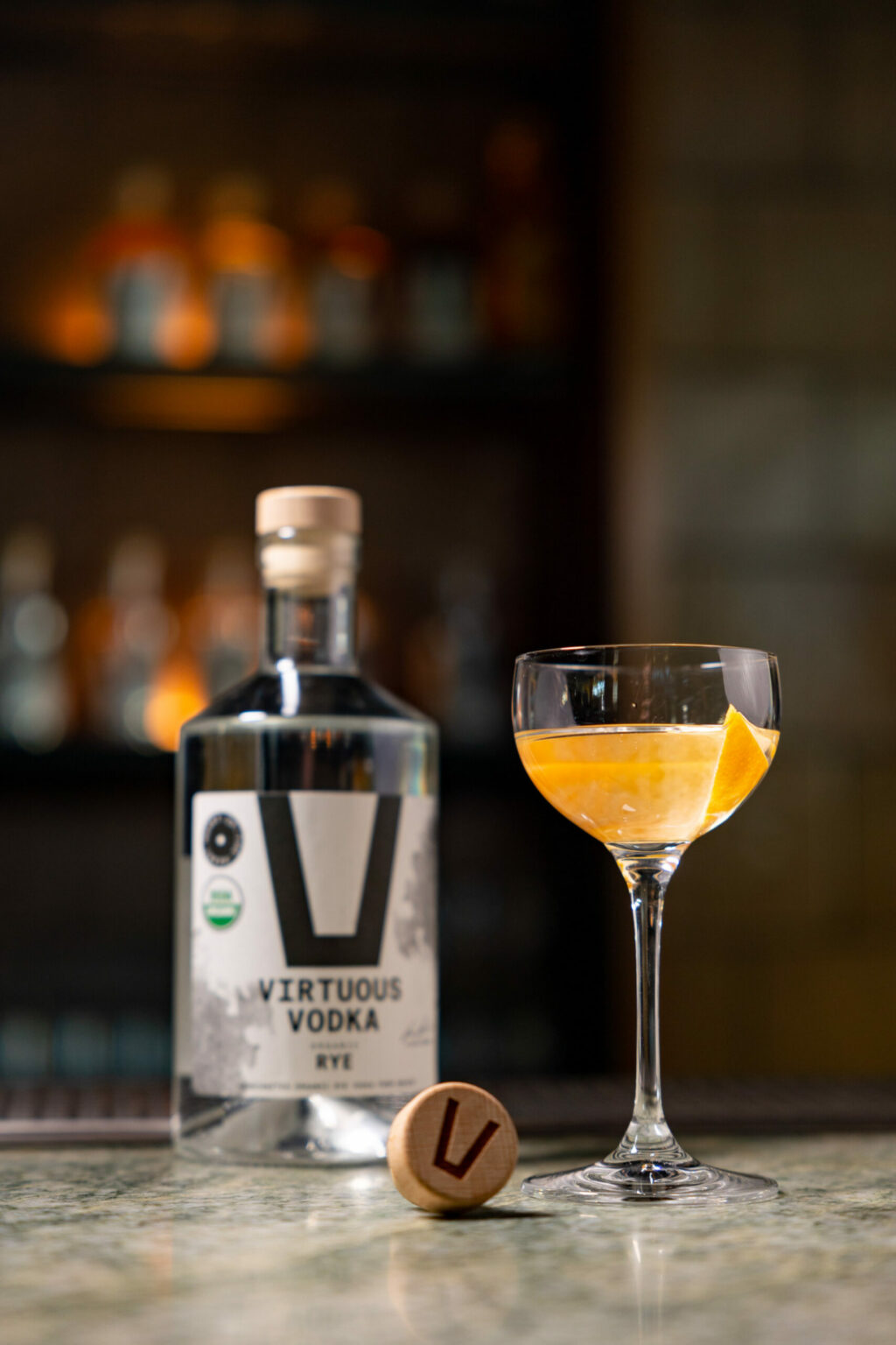 V Grapefruit Martini Virtuous Vodka